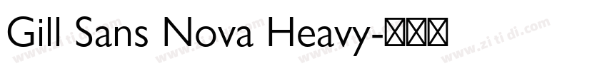 Gill Sans Nova Heavy字体转换